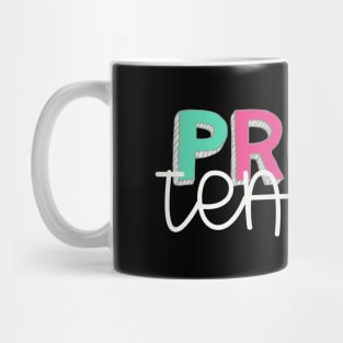 Preschool educator teacher multicolored white Mug